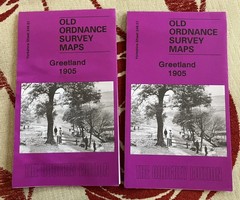 2 x Greetland 1905 Yorkshire Sheet Map 246.01 by John Hargreaves