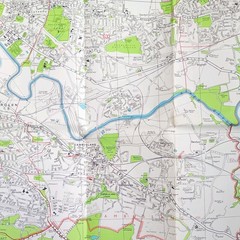Geographia Large Scale Colour Street Plan: Greater Glasgow.