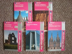 118 119 126 127 128 BUXTON STAFFORD DERBY LANDRANGER OS ORDNANCE SURVEY MAPS LOT