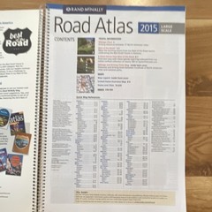 Rand McNally 2015 Large Scale Road Atlas United States Spiral Bound