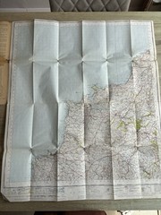 Vintage Ordnance Survey One Inch & Barnetts Maps Street Plan Index Newquay X5