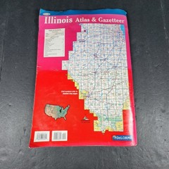 Illinois Atlas & Gazetteer Third Edition DeLorme 2000 Detailed Topographic Maps
