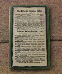Antique Vintage German tourist map Berlin Silva