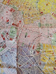 Map of Brussels and Sightseeing (R De Rouck, 1st edition) Pre-1944