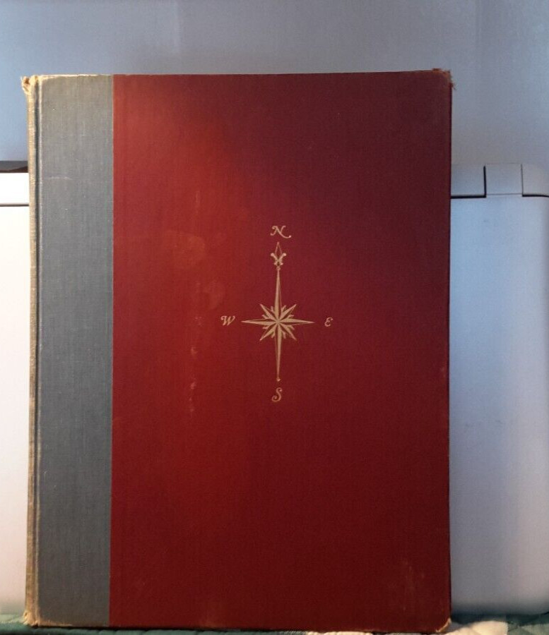 1953 World Atlas Hammond’s New Supreme Edition Vintage