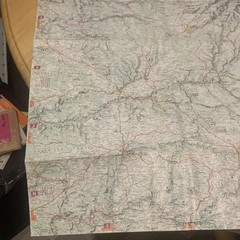 Vintage IGN Map Auvergne France Top 250 Regional Tourist Road Map Travel Guide
