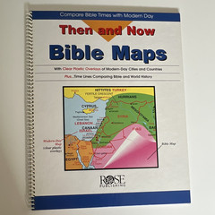 Rose Publishing Then and Now Bible Maps Bible Atlas Book 1997 English Very Good