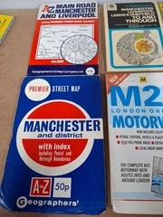 Vintage Engish Towns And City Road Maps Joblot