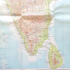 Bartholomew World Travel Map 15: Indian subcontinent • Scale- 1:4,000,000 (1979)
