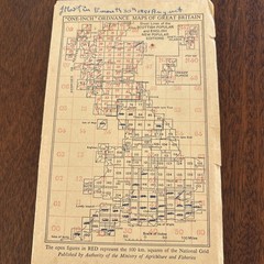 Vintage Ordnance Survey London SE Sheet 171 Cloth Map New Popular Edition