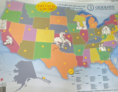 THREE Classical Conversations Cycle 3 Trivium at the Table US Geography Map 2017