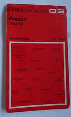 Ordnance Survey Map – Brecon – Sheet 141 – One Inch Map