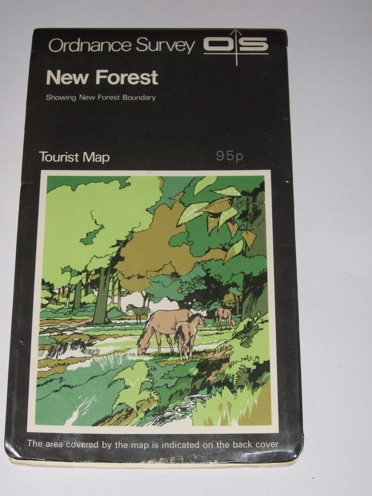 ORDNANCE SURVEY SHEET MAP NEW FOREST TOURIST PARK TOURIST MAP NO RIPS TEARS