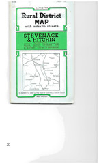 STEVENAGE & HITCHIN Rural District plan – by Barnett’s circa 1965