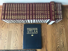 World Book Encyclopedia, 1992 75th Anniversary Edition Maroon Black Complete +