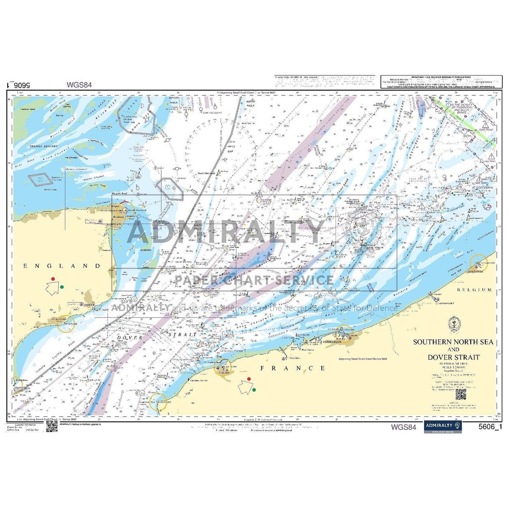 Admiralty Small Craft Chart 5606_1: Southern North Sea and Dover Strait