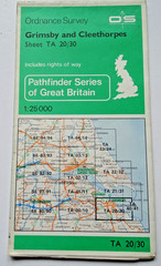 Ordnance Survey Map – Pathfinder – Grimsby – Sheet TA 20/30 – 1:25000 – 1977