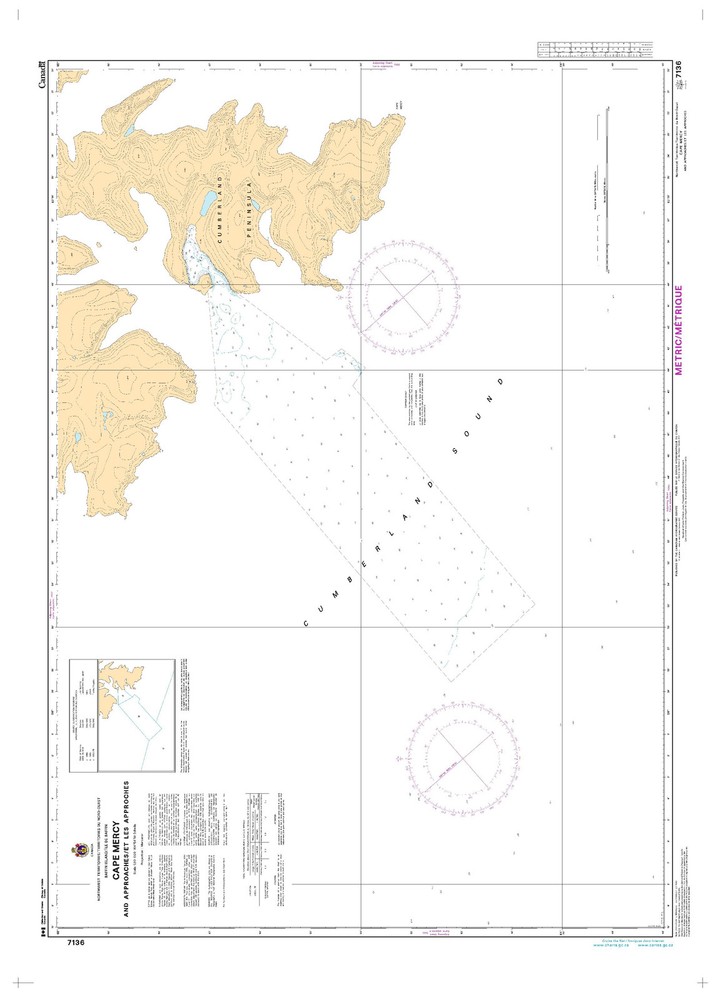 Cape Mercy and Approaches/et les Approches | CHS Chart 7136 (48 x 35)
