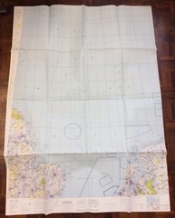 Large Tactical Pilotage Chart Of The North Sea 1982