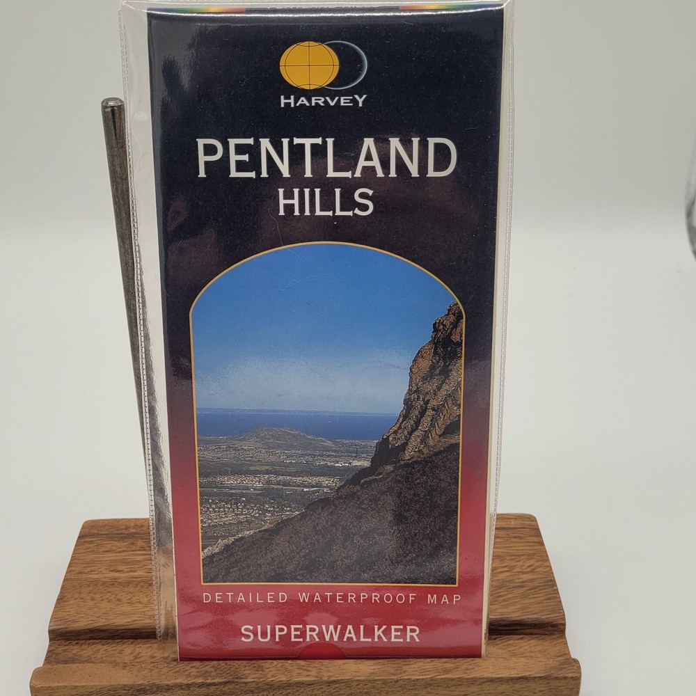 Superwalker Pentland Hills Scotland Harvey Detailed Waterproof Map Never Openned