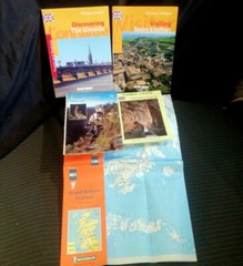 1 UK Map + 4 France Tour Guides: Gironde St-Emilion Rocamadour Padirac Chasm