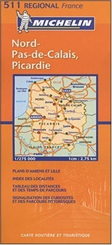 Michelin Map 511 Regional France. Nord-Pas-de-Calais, P… by Michelin Sheet map