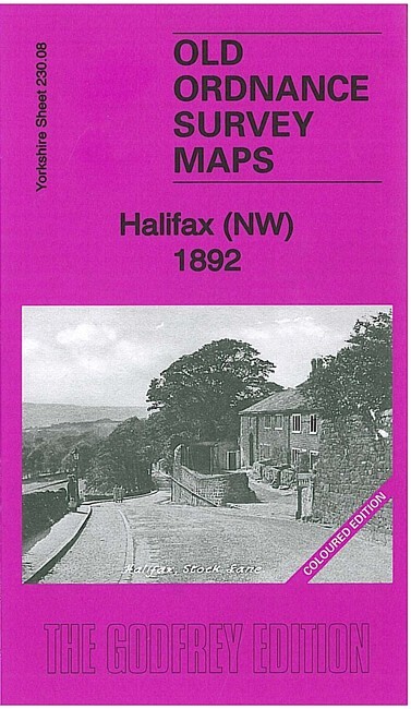 Halifax (NW) 1892 (Coloured), 1905 or 1931 Yorkshire Sheet 230.08