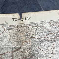 Ordnance Survey One Inch Map 3rd Edition Torquay 1925 Reprint