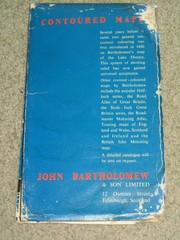 Bartholomews One Inch Map of the Lake District- – 1965 on paper
