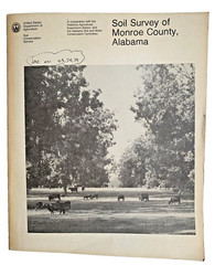 Monroe County Alabama Soil Survey USDA 1986 Maps Charts