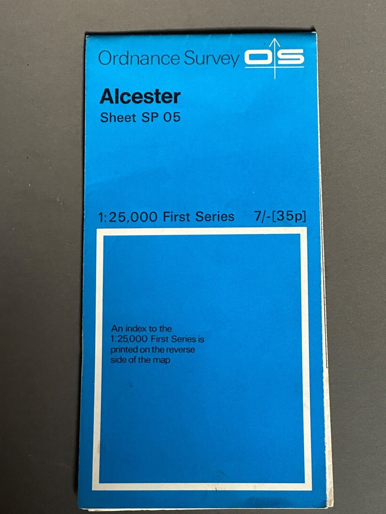 1:25,000 ordnance survey map, Sheet SP 05, Alcester