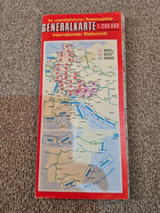 Vintage German Folding Road Map 1978 – 79. Sheet No 10 By Shell