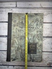 VTG National Geographic Society Atlas Folio 1958 LARGE Hardback Book World Maps