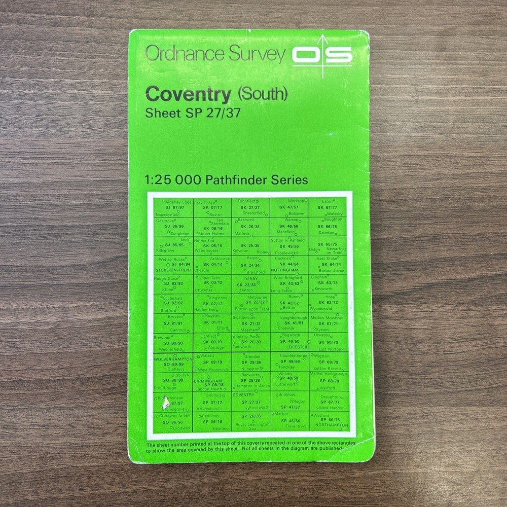 COVENTRY South Ordnance Survey Second Series Map SP27/37 1978 Kenilworth