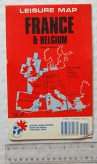 1983 Leisure Map France, Belgium & Luxembourg 1:1,000,000