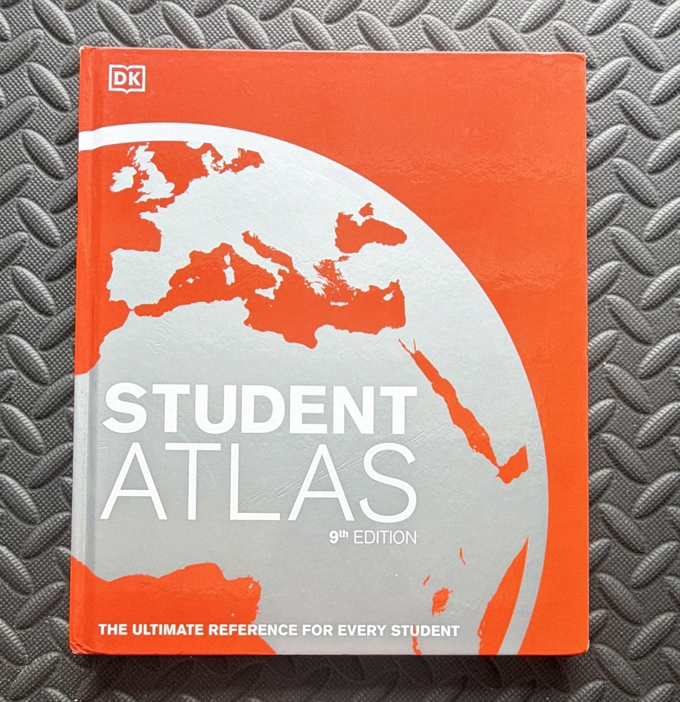 DK Student Atlas 9th Edition Hardcover, English, Spain & Portugal Europe