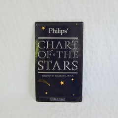 Vintage 1984 Philips Chart of the Stars Astronomy Map Poster E O Tancock