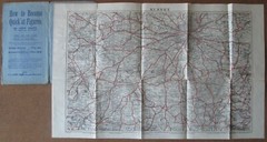 E. J. Larby’s / Surridge’s New Series District Handy Map Surrey Circa 1910 Rare