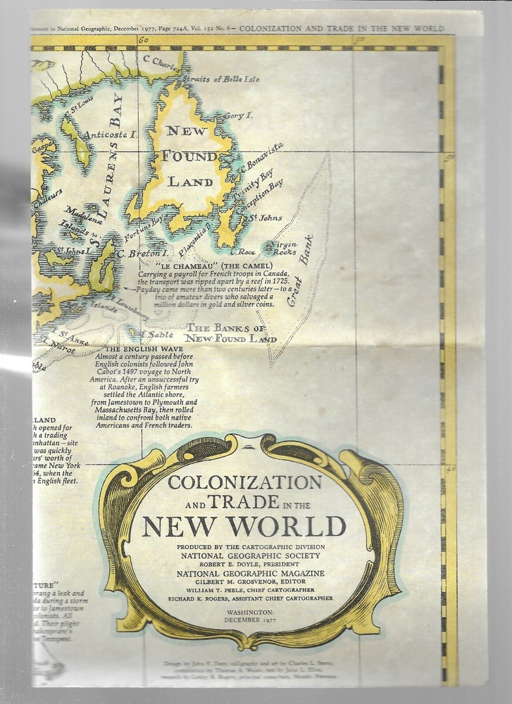 Folding Sheet/Map Colonisation and Trade in the New World – Supplement to…….