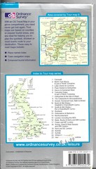 OS Travel Map for UK Tour 8 – COTSWOLDS & GLOUCESTERSHIRE Great condition 2007