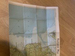 Johnston’s Readyfold Coloured Touring Cloth Map Section 13 Liverpool Blackpool