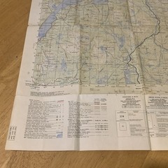 Vintage Norway Topographic Map Namsos 1974 1:50,000 Topografisk Kart M711