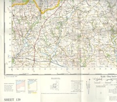 Cardigan Sheet 139 Ordnance Survey One-Inch Map Seventh Edition Copyright 1967