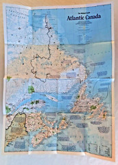 CANADA Quebec BC Ontario, Lot of 8, National Geographic Educational Maps Posters