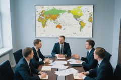 Map of The World Wall Chart Poster Mural School Classroom Home Decor（120x80cm ）