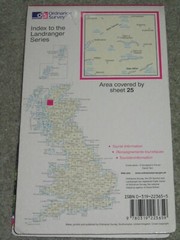 OS Ordnance Survey Landranger Map Sheet 25 Glen Carron & Glen Affric – 1998