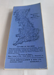 Bartholomew Survey Cloth Map of Deeside- Sheet 52 in the Series – circa 1935