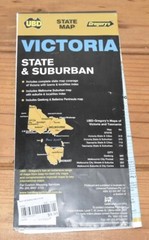 UBD GREGORY’S STATE MAP – VICTORIA State & Suburban – Map 370, Edition 28 – EUC