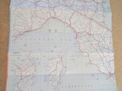 Vintage AA Motorists Road travel Map Switzerland Austria Italy Double sided