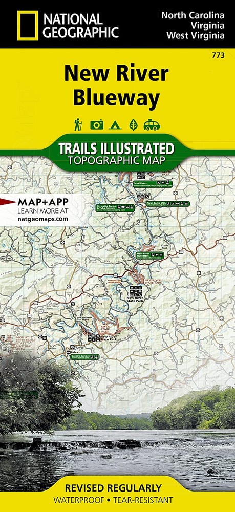 New River Blueway Map (National Geographic Trails Illustrated Map, No Results